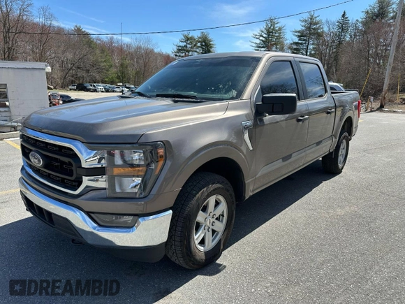 2023 Ford F-150 XL with VIN 1FTEW1EP1PFA41180, listed as a Copart auction lot 53303335 with 11,220 mi miles and Salvage Title. Bid and sale history available at carsss.com. Image 1.