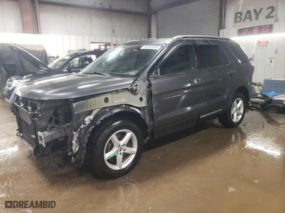 2017 Ford Explorer XLT with VIN 1FM5K8DH7HGB88643, listed as a Copart auction lot 48550145 with 159,670 mi miles and Salvage Title. Bid and sale history available at carsss.com. Image 1.