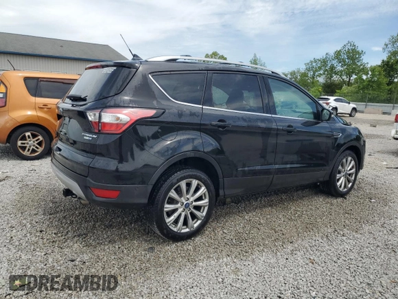 2018 Ford Escape Titanium with VIN 1FMCU9J93JUB80907, listed as a Copart auction lot 55932275 with 102,295 mi miles and Salvage title. Bid and sale history available at DreamBid. Image 3.