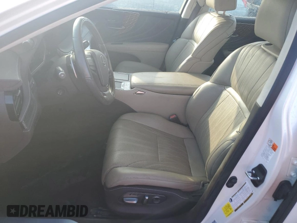 2020 Lexus LS 500 z VIN JTHD51FF4L5012839, wystawiony jako Copart lot #74348624 z przebiegiem Nie podano mil oraz Nie do naprawy • Non repairable. Historia ofert i sprzedaży dostępna na DreamBid. Obrazek 7.