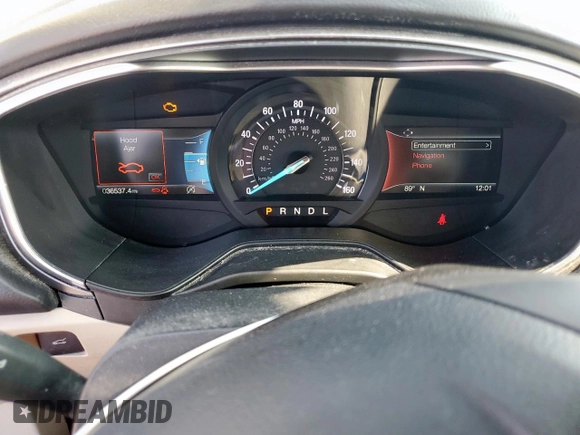 2020 Ford Fusion SE with VIN 3FA6P0HD5LR168627, listed as a Copart auction lot 59613065 with 36,537 mi miles and Salvage title. Bid and sale history available at DreamBid. Image 9.