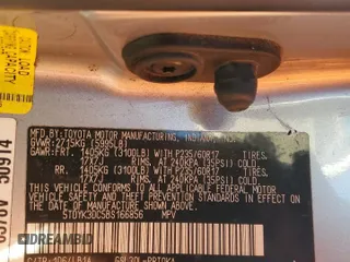 2011 Toyota Sienna XLE AAS with VIN 5TDYK3DC5BS166856, listed as a Copart auction lot 50077455 with 171,649 mi miles and Salvage Title. Bid and sale history available at carsss.com. Image 13.