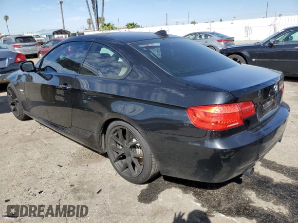 2012 BMW 3 Series 335is with VIN WBAKG1C5XCJ217018, listed as a Copart auction lot 46566545 with 57,465 mi miles and Salvage title. Bid and sale history available at DreamBid. Image 2.