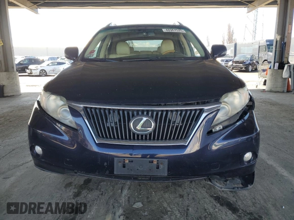 2010 Lexus RX 350 with VIN 2T2BK1BA7AC078065, listed as a Copart auction lot 48967525 with 149,858 mi miles and Salvage title. Bid and sale history available at DreamBid. Image 5.