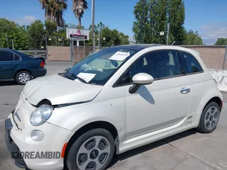 2014 FIAT 500e with VIN 3C3CFFGE5ET208454, listed as a IAAI auction lot 42510570 with Not provided miles and . Bid and sale history available at DreamBid. Image 6.
