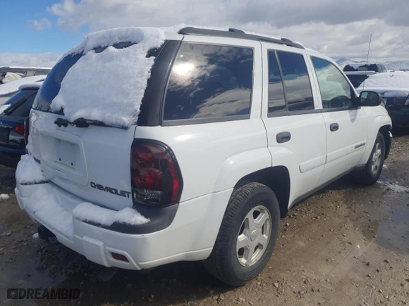 2002 Chevrolet TrailBlazer LS with VIN 1GNDT13S122276844, listed as a Copart auction lot 48006595 with 92,434 mi miles and Salvage Title. Bid and sale history available at carsss.com. Image 3.