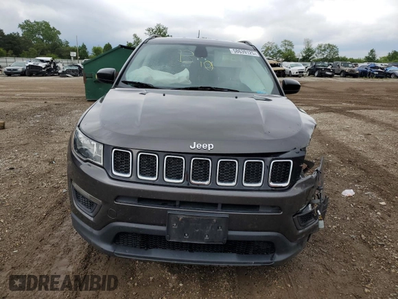2018 Jeep Compass Sport с VIN 3C4NJDABXJT320991, выставлен на аукционе Copart как лот 58639125 с пробегом Не указан миль и Списание • Salvage title. История ставок и продаж доступна на DreamBid. Изображение 5.