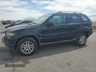 2005 BMW X5 3.0i with VIN 5UXFA13575LY23212, listed as a Copart auction lot 50240335 with 147,014 mi miles and Salvage Title. Bid and sale history available at carsss.com. Image 1.