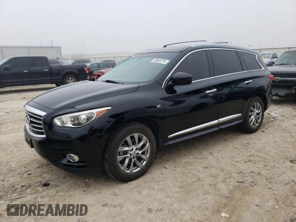 2015 Infiniti QX60 with VIN 5N1AL0MN4FC555537, listed as a Copart auction lot 43863275 with 113,159 mi miles and Salvage Title. Bid and sale history available at carsss.com. Image 1.