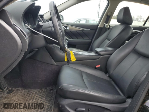 2017 Infiniti Q50 2.0t with VIN JN1CV7AR7HM681897, listed as a Copart auction lot 46796305 with 89,853 mi miles and Salvage Title. Bid and sale history available at carsss.com. Image 7.