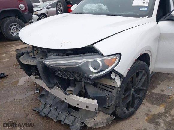 2018 Alfa Romeo Stelvio Ti Sport with VIN ZASFAKNN2J7B88396, listed as a IAAI auction lot 41446139 with 1 mi miles. Bid and sale history available at carsss.com. Image 6.
