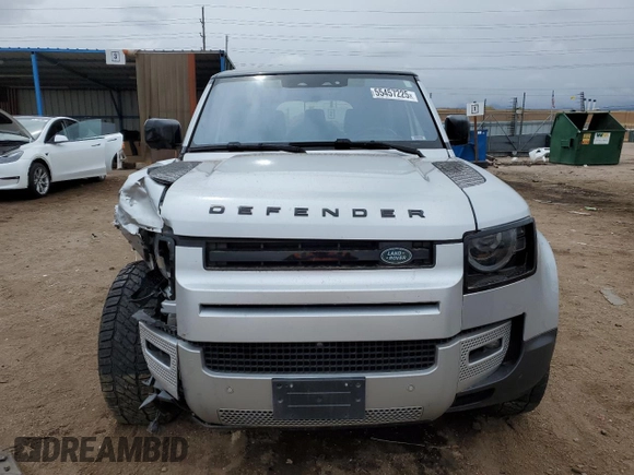 2020 Land Rover Defender HSE with VIN SALE1EEU9L2003444, listed as a Copart auction lot 55457225 with 27,092 mi miles and Salvage title. Bid and sale history available at DreamBid. Image 5.