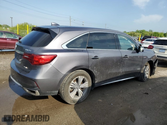 2020 Acura MDX with VIN 5J8YD4H30LL047577, listed as a Copart auction lot 56914475 with 51,933 mi miles and Salvage title. Bid and sale history available at DreamBid. Image 3.