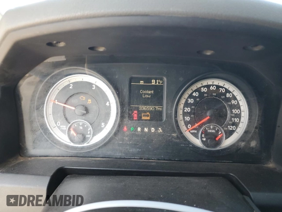 2013 Ram 2500 Tradesman with VIN 3C6UR5CLXDG512948, listed as a Copart auction lot 61927525 with 336,590 mi miles and Salvage title. Bid and sale history available at DreamBid. Image 9.