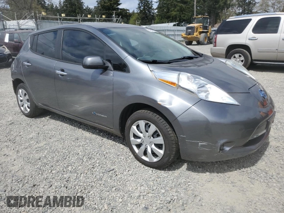 2015 Nissan LEAF S with VIN 1N4AZ0CP9FC324158, listed as a Copart auction lot 54945665 with 79,452 mi miles and Salvage Title. Bid and sale history available at DreamBid. Image 4.