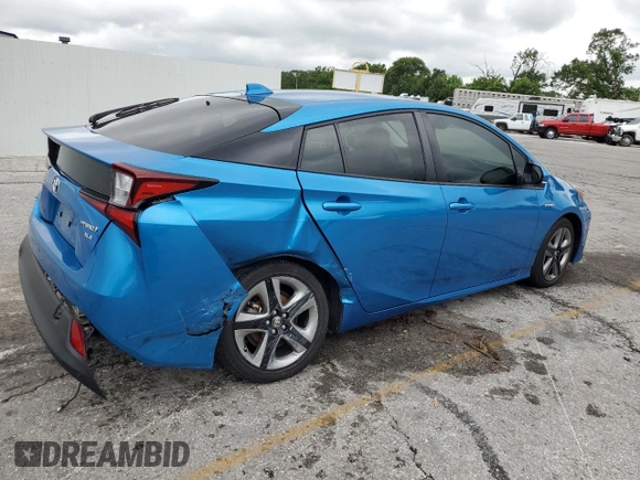 2021 Toyota Prius L Eco with VIN JTDKAMFU1M3146516, listed as a Copart auction lot 58406175 with 19,911 mi miles and Salvage title. Bid and sale history available at DreamBid. Image 3.