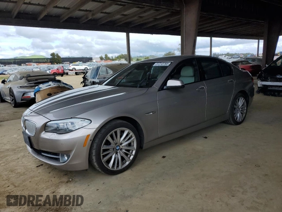 2012 BMW 5 Series 550i with VIN WBAFR9C57CDV59065, listed as a Copart auction lot 51310795 with 123,350 mi miles and Clean Title. Bid and sale history available at carsss.com. Image 1.