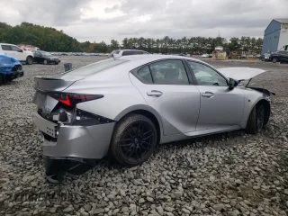 2024 Lexus IS with VIN JTHAP1D27R5005356, listed as a Copart auction lot 73366184 with 9,916 mi miles and Salvage Title. Bid and sale history available at carsss.com. Image 3.