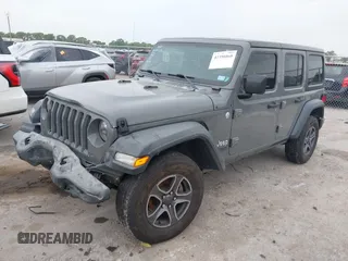 2018 Jeep Wrangler Unlimited Sport S with VIN 1C4HJXDN8JW203134, listed as a IAAI auction lot 42398860 with 103,801 mi miles and . Bid and sale history available at DreamBid. Image 16.