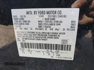 2018 Ford Edge SE with VIN 2FMPK4G97JBB79427, listed as a IAAI auction lot 42145566 with 112,050 mi miles and . Bid and sale history available at DreamBid. Image 9.