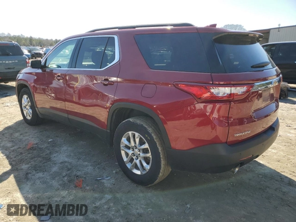 2021 Chevrolet Traverse LT Cloth with VIN 1GNERGKW3MJ166784, listed as a Copart auction lot 46328675 with 121,841 mi miles and Salvage Title. Bid and sale history available at carsss.com. Image 2.