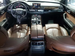 2015 Audi A8 L 3.0T with VIN WAU3GAFD2FN009638, listed as a Copart auction lot 49064565 with 58,800 mi miles and Salvage Title. Bid and sale history available at carsss.com. Image 8.