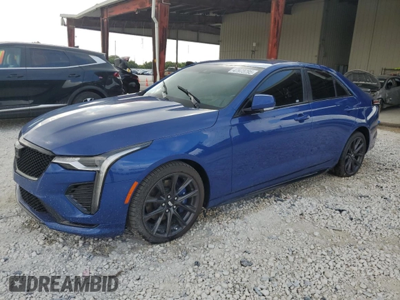 2021 Cadillac CT4 V-Series z VIN 1G6DH5RL1M0144492, wystawiony jako Copart lot #47973795 z przebiegiem Nie podano mil oraz Szkody całkowita. Historia ofert i sprzedaży dostępna na DreamBid. Obrazek 1.