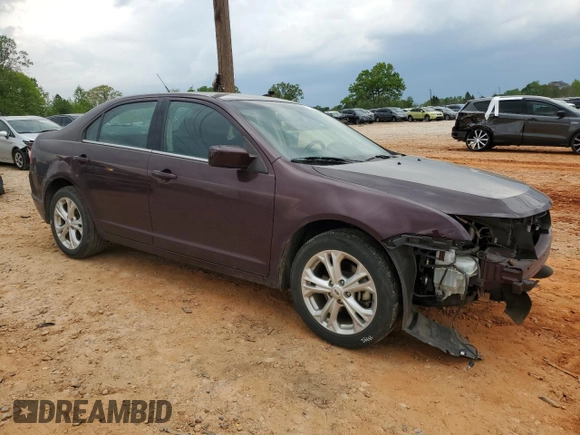 2012 Ford Fusion SE with VIN 3FAHP0HG2CR418523, listed as a Copart auction lot 52574915 with 125,359 mi miles and Salvage Title. Bid and sale history available at carsss.com. Image 4.