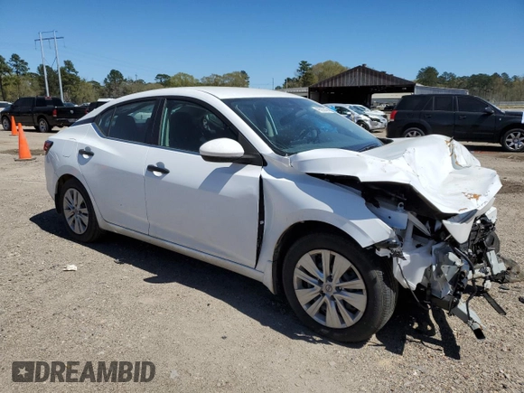 2024 Nissan Sentra S with VIN 3N1AB8BVXRY359352, listed as a Copart auction lot 49323845 with 12,067 mi miles and Salvage Title. Bid and sale history available at carsss.com. Image 4.
