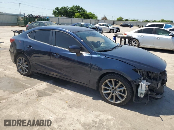 2018 Mazda 3 Touring with VIN 3MZBN1V35JM273966, listed as a Copart auction lot 52577955 with 39,962 mi miles and Salvage Title. Bid and sale history available at carsss.com. Image 4.