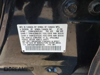 2009 Acura MDX Sport/Pwr Tail Gate with VIN 2HNYD28759H500789, listed as a IAAI auction lot 41243153 with 152,434 mi miles. Bid and sale history available at carsss.com. Image 9.