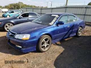 2003 Acura TL Type S with VIN 19UUA56843A064776, listed as a Copart auction lot 73772424 with 142,440 mi miles and Salvage Title. Bid and sale history available at carsss.com. Image 1.