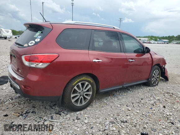2016 Nissan Pathfinder SV with VIN 5N1AR2MM9GC662053, listed as a Copart auction lot 55473025 with 161,150 mi miles and Salvage title. Bid and sale history available at DreamBid. Image 3.