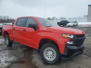 2021 Chevrolet Silverado 1500 Work Truck with VIN 1GCPYAEH3MZ139150, listed as a Copart auction lot 45953515 with 55,394 mi miles and Salvage Title. Bid and sale history available at DreamBid. Image 4.