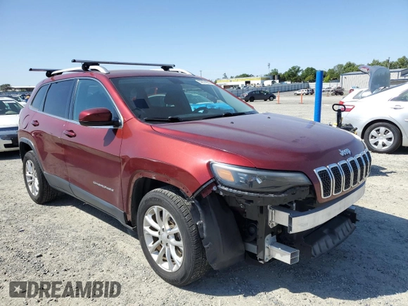 2019 Jeep Cherokee Latitude with VIN 1C4PJLCB1KD190512, listed as a Copart auction lot 52974935 with 74,656 mi miles and Salvage Title. Bid and sale history available at carsss.com. Image 4.