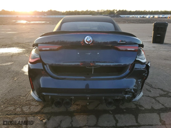 2022 BMW M4 Competition xDrive with VIN WBS33BA0XNCH47220, listed as a Copart auction lot 43039155 with NaN miles and Salvage Title. Bid and sale history available at carsss.com. Image 6.