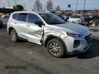 2019 Hyundai Santa Fe SE with VIN 5NMS2CAD2KH122836, listed as a Copart auction lot 68588232 with 76,345 mi miles. Bid and sale history available at carsss.com. Image 4.