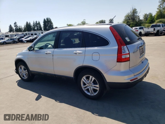2010 Honda CR-V EX-L with VIN 5J6RE4H75AL051067, listed as a Copart auction lot 59823455 with 102,032 mi miles and Salvage title. Bid and sale history available at DreamBid. Image 2.