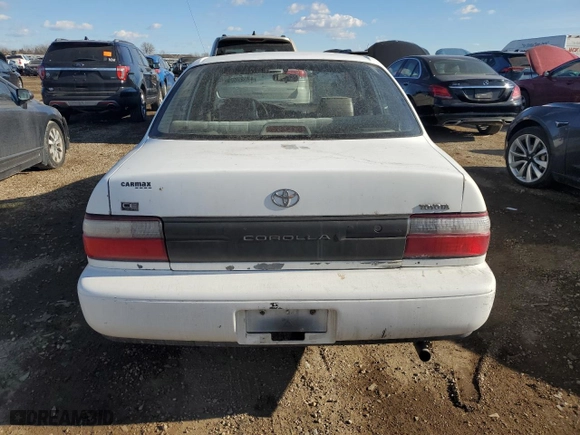 1997 Toyota Corolla with VIN 1NXBA02E7VZ649658, listed as a Copart auction lot 42927835 with 0 mi miles and Salvage Title. Bid and sale history available at carsss.com. Image 6.