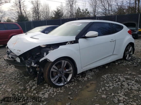 2013 Hyundai Veloster w/Gray Int with VIN KMHTC6AD7DU101720, listed as a Copart auction lot 47434785 with 138,514 mi miles and Non Repairable. Bid and sale history available at carsss.com. Image 1.