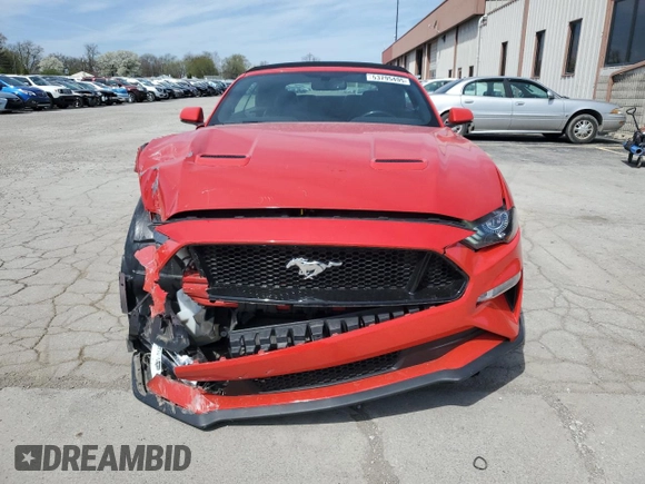 2019 Ford Mustang GT Premium with VIN 1FATP8FF7K5171956, listed as a Copart auction lot 53795495 with 45,822 mi miles and Salvage Title. Bid and sale history available at DreamBid. Image 5.
