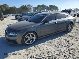 2014 Audi A7 Prestige with VIN WAU2MAFC5EN015671, listed as a Copart auction lot 75411034 with 77,981 mi miles and Salvage title. Bid and sale history available at DreamBid. Image 1.
