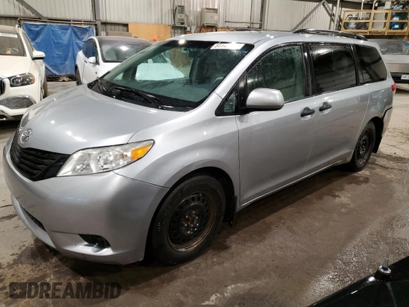 2011 Toyota Sienna with VIN 5TDZK3DC3BS143578, listed as a Copart auction lot 51140645 with 245,448 mi miles and Salvage Title. Bid and sale history available at carsss.com. Image 1.