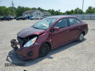 2020 Mitsubishi Mirage ES with VIN ML32F3FJ0LHF01894, listed as a Copart auction lot 60477045 with 56,951 mi miles and Salvage title. Bid and sale history available at DreamBid. Image 1.