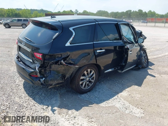 2014 Infiniti QX60 with VIN 5N1AL0MM7EC524031, listed as a IAAI auction lot 42622535 with Not provided miles and . Bid and sale history available at DreamBid. Image 4.