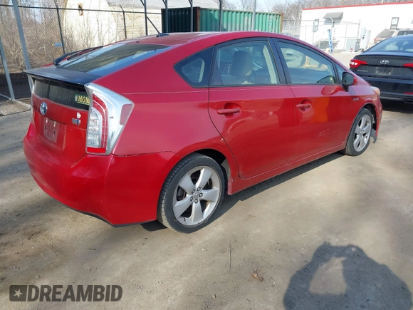 2012 Toyota Prius One with VIN JTDKN3DU0C5436363, listed as a IAAI auction lot 41661210 with 104,709 mi miles. Bid and sale history available at carsss.com. Image 4.