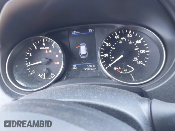 2018 Nissan Rogue S with VIN KNMAT2MTXJP551914, listed as a IAAI auction lot 41659427 with 93,000 mi miles. Bid and sale history available at carsss.com. Image 7.