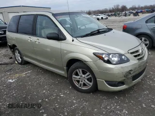2004 Mazda MPV LX with VIN JM3LW28A840502496, listed as a Copart auction lot 80946673 with 117,423 mi miles and Salvage Title. Bid and sale history available at carsss.com. Image 4.
