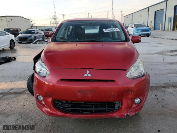 2015 Mitsubishi Mirage ES with VIN ML32A4HJ6FH034645, listed as a Copart auction lot 46625815 with 79332 miles and Salvage Title. Bid and sale history available at carsss.com. Image 5.
