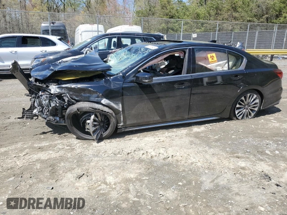 2018 Acura RLX Technology z VIN JH4KC1F57JC001444, wystawiony jako Copart lot #52251545 z przebiegiem Nie podano mil oraz Szkoda całkowita • Salvage title. Historia ofert i sprzedaży dostępna na DreamBid. Obrazek 1.